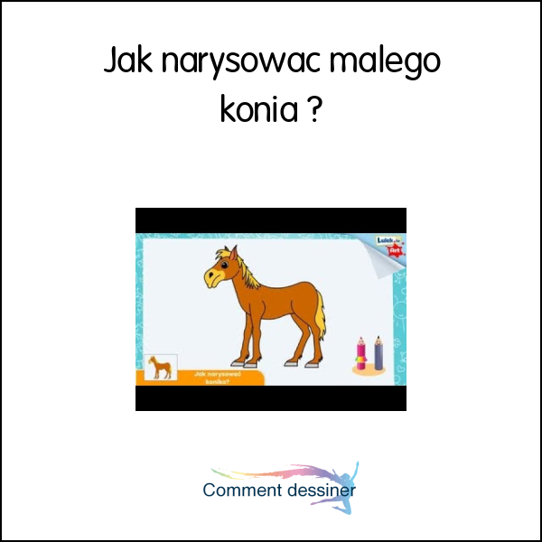 Jak narysować małego konia